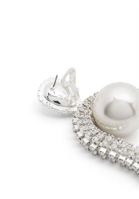Silver pearl-embellished drop earrings Magda Butrym -women MAGDA BUTRYM | 706424SLVR